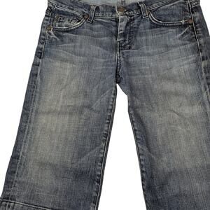 #354 - 7 For All Mankind Blue Cropped Jeans/Bermudas - 29